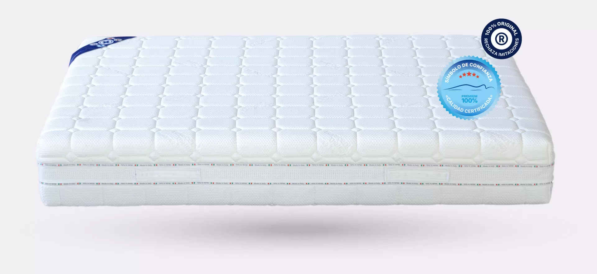 Colchón Visco Bayscent con TENCEL™, viscoelástica y Waterform®. Transpirable, firme y fresco, con funda lavable y tratamiento antiolores.
