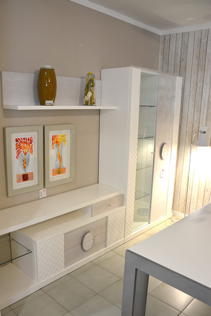 Salón lacado blanco - vista lateral