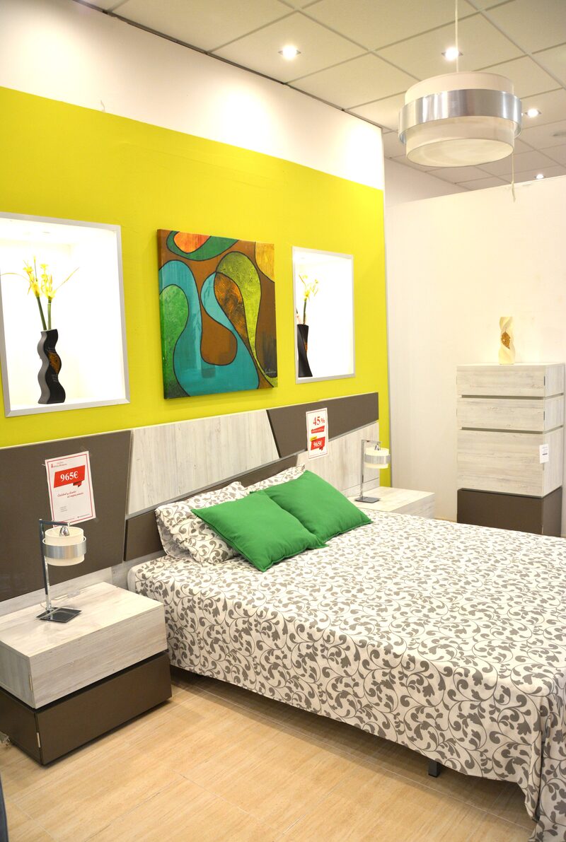 Dormitorio moderno bicolor - detalle