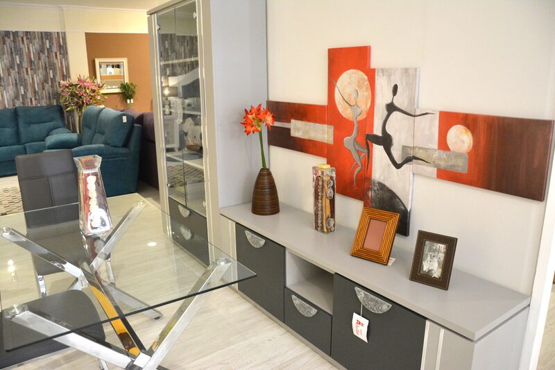 Salón moderno gris - completo