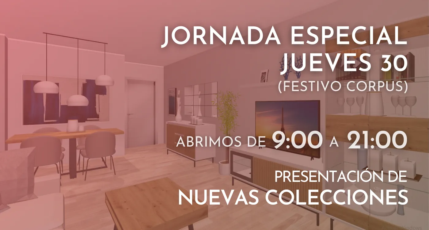 Jornada especial jueves 30 de mayo en Muebles Hermanos Herrera con nuevas colecciones de muebles